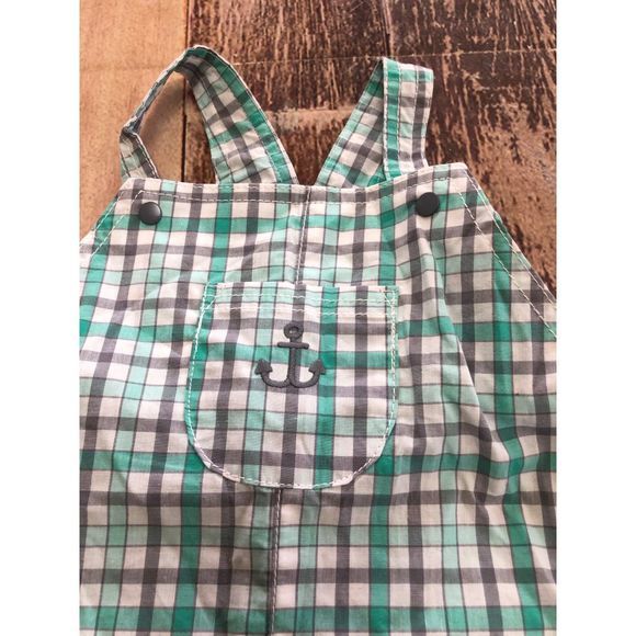 Just One You Carter's Plaid Romper shorts - Picture 2 of 6